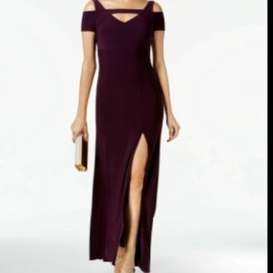 Women's Plum Long Evening Gown Size 14P